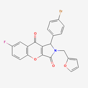 1-(4-Bromophenyl)-7-fluoro-2-(furan-2-ylmethyl)-1,2-dihydrochromeno[2,3-c]pyrrole-3,9-dione