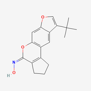 (4E)-9-tert-butyl-N-hydroxy-2,3-dihydrocyclopenta[c]furo[3,2-g]chromen-4(1H)-imine