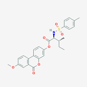 8-methoxy-6-oxo-6H-benzo[c]chromen-3-yl N-[(4-methylphenyl)sulfonyl]-L-isoleucinate