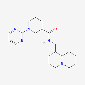 molecular formula C20H31N5O B14954930 N-(octahydro-2H-quinolizin-1-ylmethyl)-1-(pyrimidin-2-yl)piperidine-3-carboxamide 