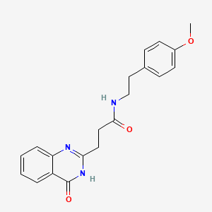 N-[2-(4-methoxyphenyl)ethyl]-3-(4-oxo-3,4-dihydroquinazolin-2-yl)propanamide