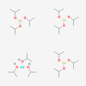 molecular formula C36H87Ga3GdO12 B1495503 gadolinium;propan-2-ol;tri(propan-2-yloxy)gallane 