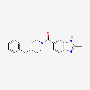 (4-benzylpiperidin-1-yl)(2-methyl-1H-benzimidazol-6-yl)methanone