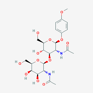 molecular formula C23H34N2O12 B1495509 LacDiNAc(I) MP Glycoside CAS No. 1858223-95-6