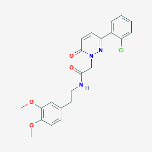 2-[3-(2-chlorophenyl)-6-oxo-1(6H)-pyridazinyl]-N~1~-(3,4-dimethoxyphenethyl)acetamide