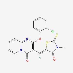 molecular formula C19H12ClN3O3S2 B14955125 2-(2-chlorophenoxy)-3-[(Z)-(3-methyl-4-oxo-2-thioxo-1,3-thiazolidin-5-ylidene)methyl]-4H-pyrido[1,2-a]pyrimidin-4-one 