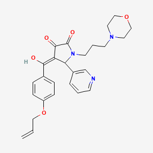 3-hydroxy-1-[3-(morpholin-4-yl)propyl]-4-{[4-(prop-2-en-1-yloxy)phenyl]carbonyl}-5-(pyridin-3-yl)-1,5-dihydro-2H-pyrrol-2-one