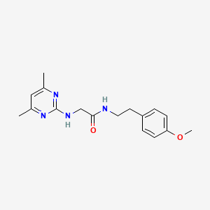 molecular formula C17H22N4O2 B14955185 2-[(4,6-dimethyl-2-pyrimidinyl)amino]-N-(4-methoxyphenethyl)acetamide 