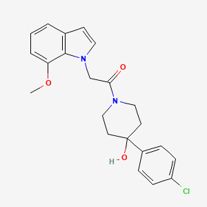 molecular formula C22H23ClN2O3 B14955192 4-(4-chlorophenyl)-1-[(7-methoxy-1H-indol-1-yl)acetyl]-4-piperidinol 