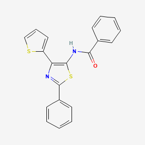 N-[2-phenyl-4-(thiophen-2-yl)-1,3-thiazol-5-yl]benzamide