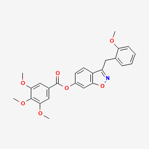 3-(2-Methoxybenzyl)-1,2-benzoxazol-6-yl 3,4,5-trimethoxybenzoate