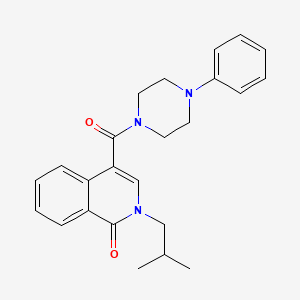 2-isobutyl-4-[(4-phenylpiperazino)carbonyl]-1(2H)-isoquinolinone