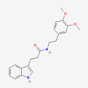 N-(3,4-dimethoxyphenethyl)-3-(1H-indol-3-yl)propanamide