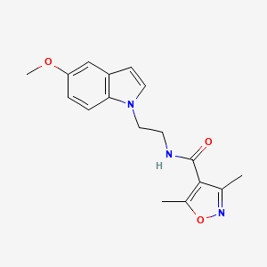 N-[2-(5-methoxy-1H-indol-1-yl)ethyl]-3,5-dimethyl-4-isoxazolecarboxamide