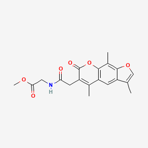 methyl N-[(3,5,9-trimethyl-7-oxo-7H-furo[3,2-g]chromen-6-yl)acetyl]glycinate