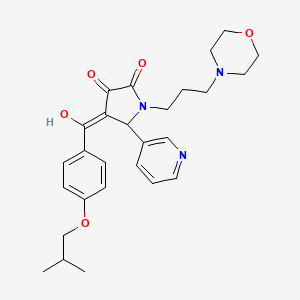 3-hydroxy-4-{[4-(2-methylpropoxy)phenyl]carbonyl}-1-[3-(morpholin-4-yl)propyl]-5-(pyridin-3-yl)-1,5-dihydro-2H-pyrrol-2-one