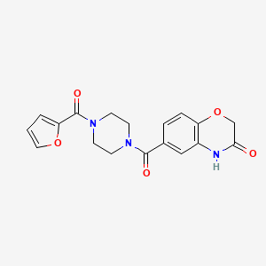 6-{[4-(2-furylcarbonyl)piperazino]carbonyl}-2H-1,4-benzoxazin-3(4H)-one