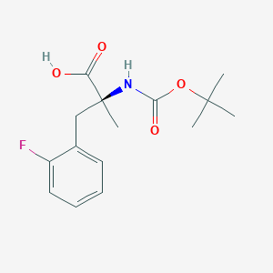 molecular formula C15H20FNO4 B1495542 Boc-alpha-methyl-L-2-fluorophenylalanine 