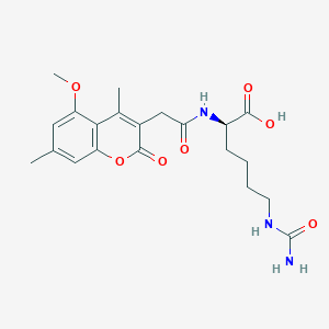 N~6~-carbamoyl-N~2~-[(5-methoxy-4,7-dimethyl-2-oxo-2H-chromen-3-yl)acetyl]-D-lysine