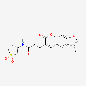 N-(1,1-dioxidotetrahydrothiophen-3-yl)-3-(3,5,9-trimethyl-7-oxo-7H-furo[3,2-g]chromen-6-yl)propanamide