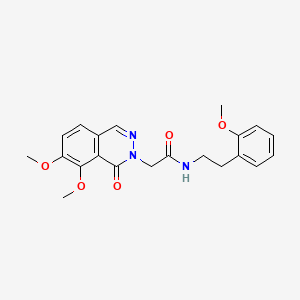 2-[7,8-dimethoxy-1-oxo-2(1H)-phthalazinyl]-N~1~-(2-methoxyphenethyl)acetamide