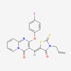 molecular formula C21H14FN3O3S2 B14955507 3-allyl-5-{(Z)-1-[2-(4-fluorophenoxy)-4-oxo-4H-pyrido[1,2-a]pyrimidin-3-yl]methylidene}-2-thioxo-1,3-thiazolan-4-one 