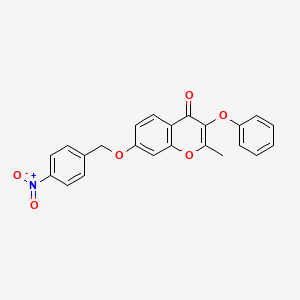 2-methyl-7-[(4-nitrobenzyl)oxy]-3-phenoxy-4H-chromen-4-one