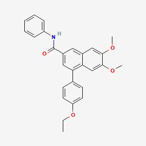 4-(4-ethoxyphenyl)-6,7-dimethoxy-N-phenylnaphthalene-2-carboxamide