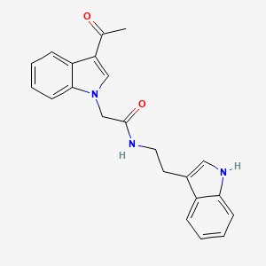 molecular formula C22H21N3O2 B14955566 2-(3-Acetyl-indol-1-yl)-N-[2-(1H-indol-3-yl)-ethyl]-acetamide CAS No. 801225-35-4