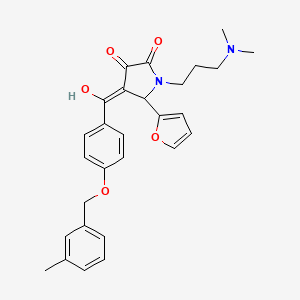 1-[3-(dimethylamino)propyl]-5-(furan-2-yl)-3-hydroxy-4-({4-[(3-methylbenzyl)oxy]phenyl}carbonyl)-1,5-dihydro-2H-pyrrol-2-one