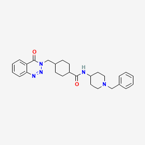 trans-N-(1-benzylpiperidin-4-yl)-4-[(4-oxo-1,2,3-benzotriazin-3(4H)-yl)methyl]cyclohexanecarboxamide