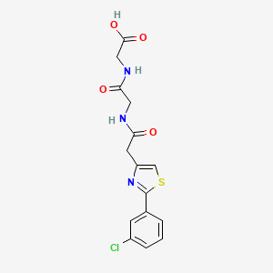 N-{[2-(3-chlorophenyl)-1,3-thiazol-4-yl]acetyl}glycylglycine