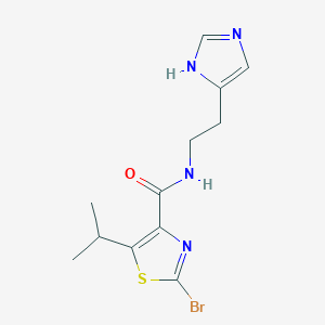 2-bromo-N-[2-(1H-imidazol-4-yl)ethyl]-5-isopropyl-1,3-thiazole-4-carboxamide