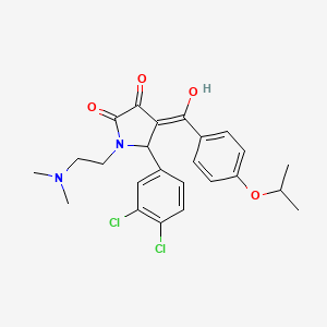 5-(3,4-dichlorophenyl)-1-[2-(dimethylamino)ethyl]-3-hydroxy-4-{[4-(propan-2-yloxy)phenyl]carbonyl}-1,5-dihydro-2H-pyrrol-2-one