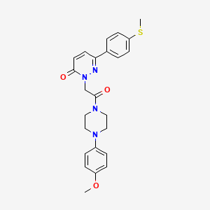 2-{2-[4-(4-methoxyphenyl)piperazino]-2-oxoethyl}-6-[4-(methylsulfanyl)phenyl]-3(2H)-pyridazinone