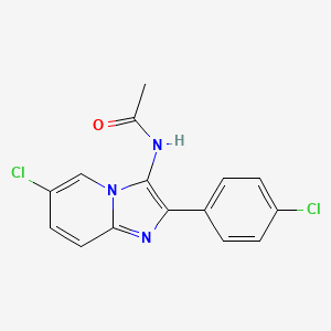 molecular formula C15H11Cl2N3O B14955764 N-[6-chloro-2-(4-chlorophenyl)imidazo[1,2-a]pyridin-3-yl]acetamide 