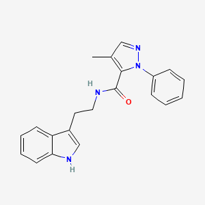 N-[2-(1H-indol-3-yl)ethyl]-4-methyl-1-phenyl-1H-pyrazole-5-carboxamide