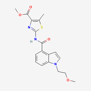 methyl 2-({[1-(2-methoxyethyl)-1H-indol-4-yl]carbonyl}amino)-5-methyl-1,3-thiazole-4-carboxylate