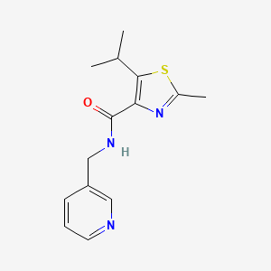 5-isopropyl-2-methyl-N-(3-pyridylmethyl)-1,3-thiazole-4-carboxamide