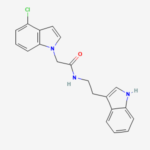 2-(4-chloro-1H-indol-1-yl)-N-[2-(1H-indol-3-yl)ethyl]acetamide