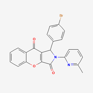 1-(4-Bromophenyl)-2-(6-methylpyridin-2-yl)-1,2-dihydrochromeno[2,3-c]pyrrole-3,9-dione