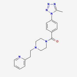 [4-(5-methyl-1H-tetrazol-1-yl)phenyl]{4-[2-(pyridin-2-yl)ethyl]piperazin-1-yl}methanone