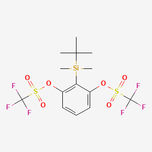 molecular formula C14H18F6O6S2Si B1495588 2-(tert-Butyldimethylsilyl)-1,3-phenylene Bis(trifluoromethanesulfonate) CAS No. 1637638-66-4