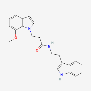 N-[2-(1H-indol-3-yl)ethyl]-3-(7-methoxy-1H-indol-1-yl)propanamide