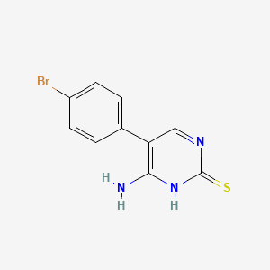 molecular formula C10H8BrN3S B14955910 5-(4-bromophenyl)-4-imino-3,4-dihydropyrimidine-2(1H)-thione 