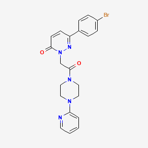 6-(4-bromophenyl)-2-{2-oxo-2-[4-(2-pyridyl)piperazino]ethyl}-3(2H)-pyridazinone