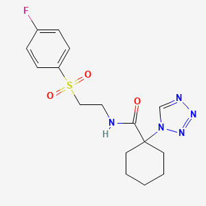 N-{2-[(4-fluorophenyl)sulfonyl]ethyl}-1-(1H-1,2,3,4-tetraazol-1-yl)-1-cyclohexanecarboxamide