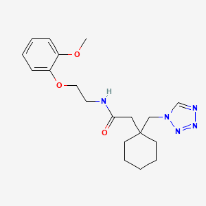 N-[2-(2-methoxyphenoxy)ethyl]-2-[1-(1H-1,2,3,4-tetraazol-1-ylmethyl)cyclohexyl]acetamide