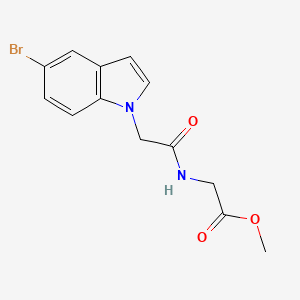 molecular formula C13H13BrN2O3 B14956008 methyl N-[(5-bromo-1H-indol-1-yl)acetyl]glycinate 