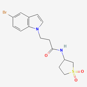 3-(5-bromo-1H-indol-1-yl)-N-(1,1-dioxidotetrahydrothiophen-3-yl)propanamide